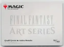 MTG Final Fantasy Art Series Gysahl Greens x1 NM Art Card - Image 2