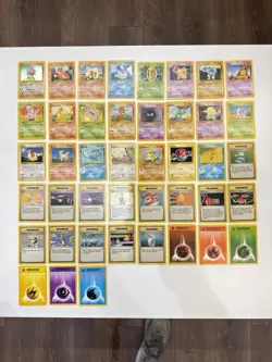 1999 Pokemon Unlimited Base Set ** 1 Holo/ Rest Commons Lot Of 43 Cards** XLAEK - Image 1