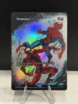 MTG: Spider-Man - Terminate (Borderless) Eternal-Legal Foil M 0040 - Image 1