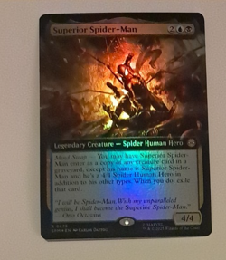 Superior Spider-Man Borderless Foil NM Marvel Spiderman MTG MAGIC THE GATHERING - Image 1