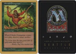 Uktabi Orangutan - Brian Selden - 1998 ~ Near Mint World Championship G MTG Magi - Image 1