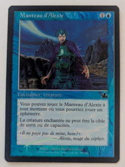 Magic Mtg French FOIL Prophecy Alexi's Cloak lightly played - Image 1