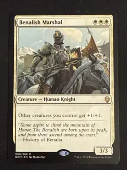 1x Benalish Marshal (006) Dominaria LP MTG Magic the Gathering x1 MKE - Image 1