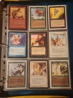 Vintage Magic The Gathering Binder Collection Card Lot MTG 1993-2003 Rares - Image 1