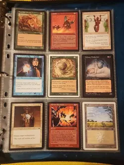 Vintage Magic The Gathering Binder Collection Card Lot MTG 1993-2003 Rares - Image 3