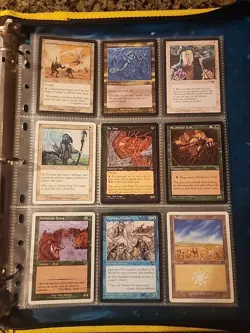 Vintage Magic The Gathering Binder Collection Card Lot MTG 1993-2003 Rares - Image 5