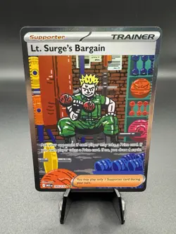 Pokemon Mega Evolution Lt. Surge's Bargain 185/132 Special Illustration Rare - Image 1