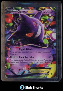 2014 POKEMON XY PHANTOM FORCES #034/119 GENGAR EX - Image 1