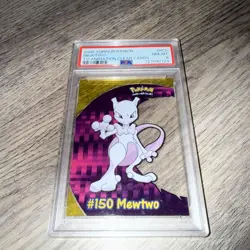 Topps 2000 Pokemon Mewtwo PSA 8 NM-MT TV Animation Edition #150 - Image 1