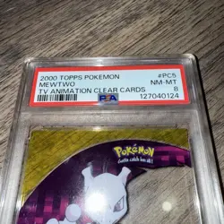 Topps 2000 Pokemon Mewtwo PSA 8 NM-MT TV Animation Edition #150 - Image 3