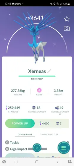 Pokemon Go (Stage 32)Shiny Legendary Yveltal,Xerneas&Reshiram( 27 Legendarys ) - Image 3