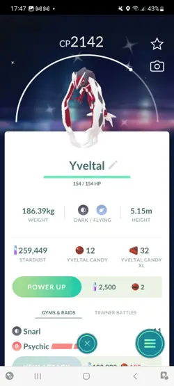 Pokemon Go (Stage 32)Shiny Legendary Yveltal,Xerneas&Reshiram( 27 Legendarys ) - Image 4