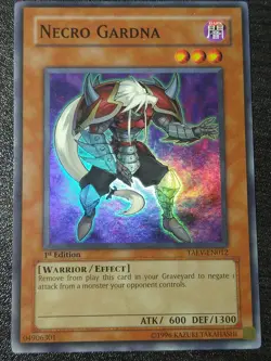 Yu-Gi-Oh! TCG Necro Gardna Tactical Evolution TAEV-EN012 1st Ed Super Rare LP - Image 1