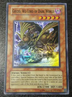 Yugioh! Goldd, Wu-Lord of Dark World - EEN-EN024 - Super Rare - Unl Ed NM - Image 1