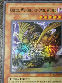 Yugioh! Goldd, Wu-Lord of Dark World - EEN-EN024 - Super Rare - Unl Ed NM - Image 2
