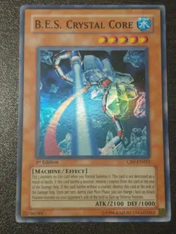 Yu-Gi-Oh! TCG B.E.S. Crystal Core Cybernetic Revolution CRV-EN021 1st Edition NM - Image 1