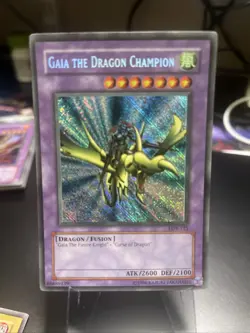 Yu-Gi-Oh! TCG Gaia the Dragon Champion Legend of Blue Eyes White Dragon LOB-125 - Image 1