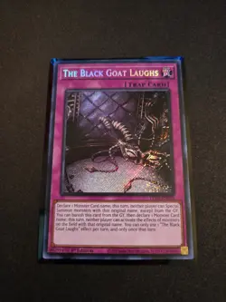 Yu-Gi-Oh The Black Goat Laughs PHNI-EN078 1st Edition - Secret Rare NM - Image 1