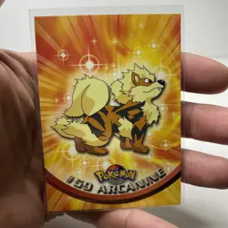 Arcanine #59 Pokemon Card Topps Series 1 1999 TV Animation Ed NM Green Logo - Image 3