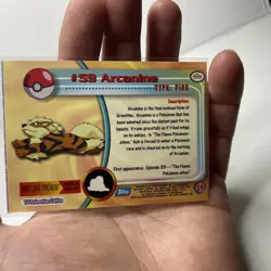 Arcanine #59 Pokemon Card Topps Series 1 1999 TV Animation Ed NM Green Logo - Image 4