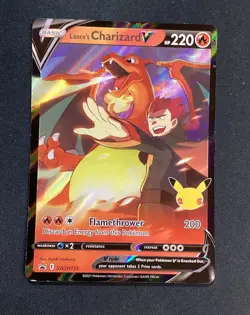 Pokemon: SWSH Sword & Shield Promo Cards Holofoil Lance's Charizard V MP - Image 1