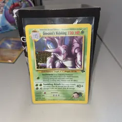 Pokemon TCG Giovanni's Nidoking Gym Challenge Holo Card 7/132 Unlimited Rare NM - Image 1