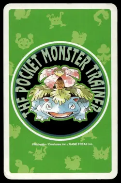 Hypno 9 Of Spades Japanese Pokemon Venusaur Green Poker Cards No. 097 - Image 2