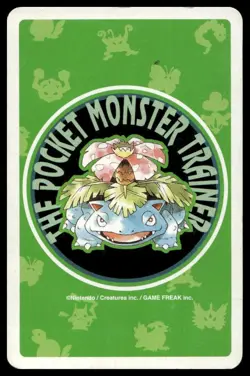Ivysaur 4 Of Diamonds Japanese Pokemon Venusaur Green Poker Cards No. 002 - Image 2