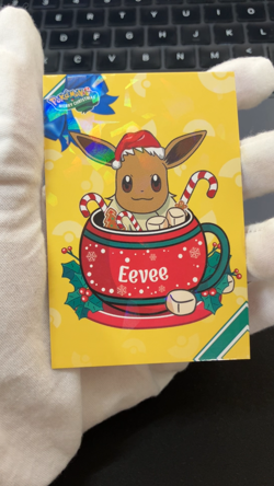 Eevee Ice Holo Pokemon 2024 Card Database Merry Christmas - Image 2