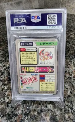PSA 9 Charizard Prism Pokemon Card #006 1997 Holo Pocket Monsters Carddass Mint - Image 4