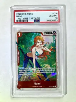 PSA 10 Nami OP01-016 - The Three Captains Starter Deck - ONE PIECE Card Game - Image 1
