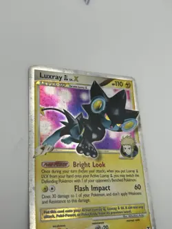 Luxray GL LV.X 109/111 Platinum Rising Rivals Pokemon Card Holo Rare Swirl MP - Image 3