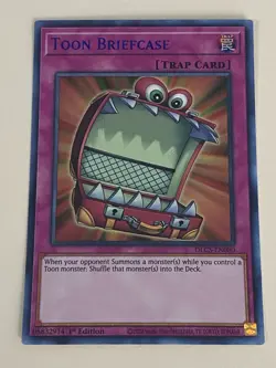 Yugioh - Toon Briefcase x 3 - 1st Edition Ultra Rare Blue NM - Free Holo Card A - Image 2