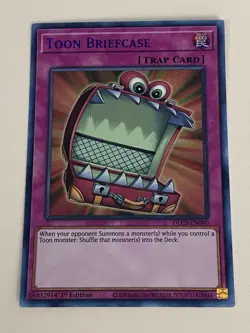 Yugioh - Toon Briefcase x 3 - 1st Edition Ultra Rare Blue NM - Free Holo Card A - Image 3