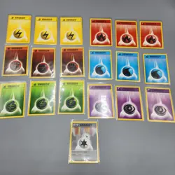 Vintage Pokemon Card Lot WOTC Shadowless Energy Card Lot of 19 / NM/LP - Image 1