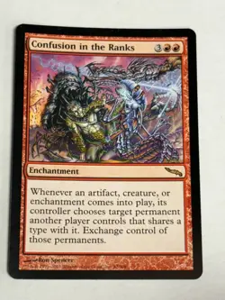 MTG Magic the Gathering - Confusion in the Ranks Mirrodin Rare - Image 2