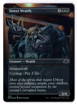 Street Wraith NM* FOIL BORDERLESS Dominaria Remastered ENGLISH 429 -UnltdCards - Image 1