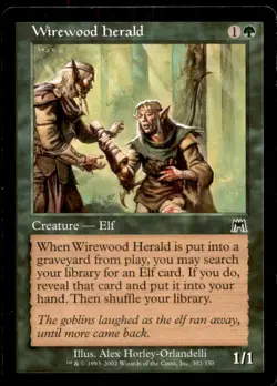 MTG Wirewood Herald LP Light Play Onslaught [4332] - Image 1
