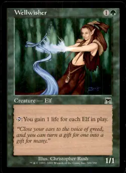 MTG Wellwisher LP Light Play Onslaught [4322] - Image 1