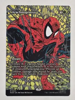 Arachnogenesis Borderless Marvel Universe Eternal-Legal Regular NM MTG Ship FAST - Image 1