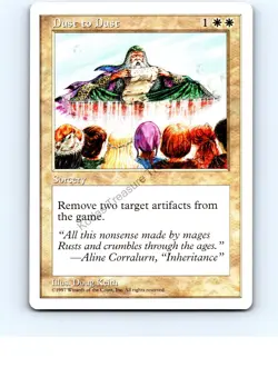 Dust to Dust White Uncommon Fifth Edition MTG NP Near Mint or Better - Image 1