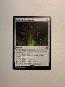 Staff of Compleation - MTG Phyrexia: All Will Be One (ONE) #242 NM - Image 1