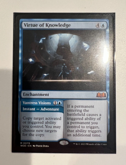 MTG Wilds of Eldraine M Virtue of Knowledge #76 - Image 1