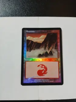 Magic The Gathering Mountain (Foil) From 7th Edition Near Mint Condition ●21 - Image 1