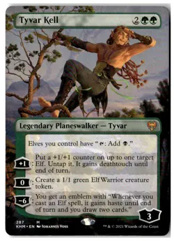 MTG Tyvar Kell (Borderless) - Kaldheim Moderately Played English - Image 1