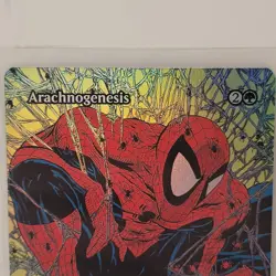 1x Arachnogenesis, Foil Borderless Art Spider-Man Eternal, Magic MTG NM - Image 2