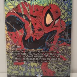 1x Arachnogenesis, Foil Borderless Art Spider-Man Eternal, Magic MTG NM - Image 3