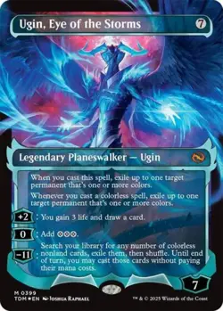 MTG English Ugin, Eye of the Storms (Showcase) NM Foil Tarkir: Dragonstorm - Image 1