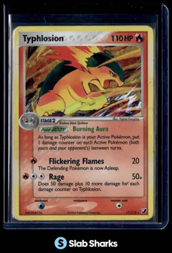 2005 POKEMON EX UNSEEN FORCES #17/115 TYPHLOSION HOLO - Image 1