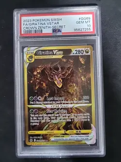 FA GIRATINA VSTAR PSA 10 2023 POKEMON SWSH CROWN ZENITH #GG69/GG70 SECRET RARE - Image 1